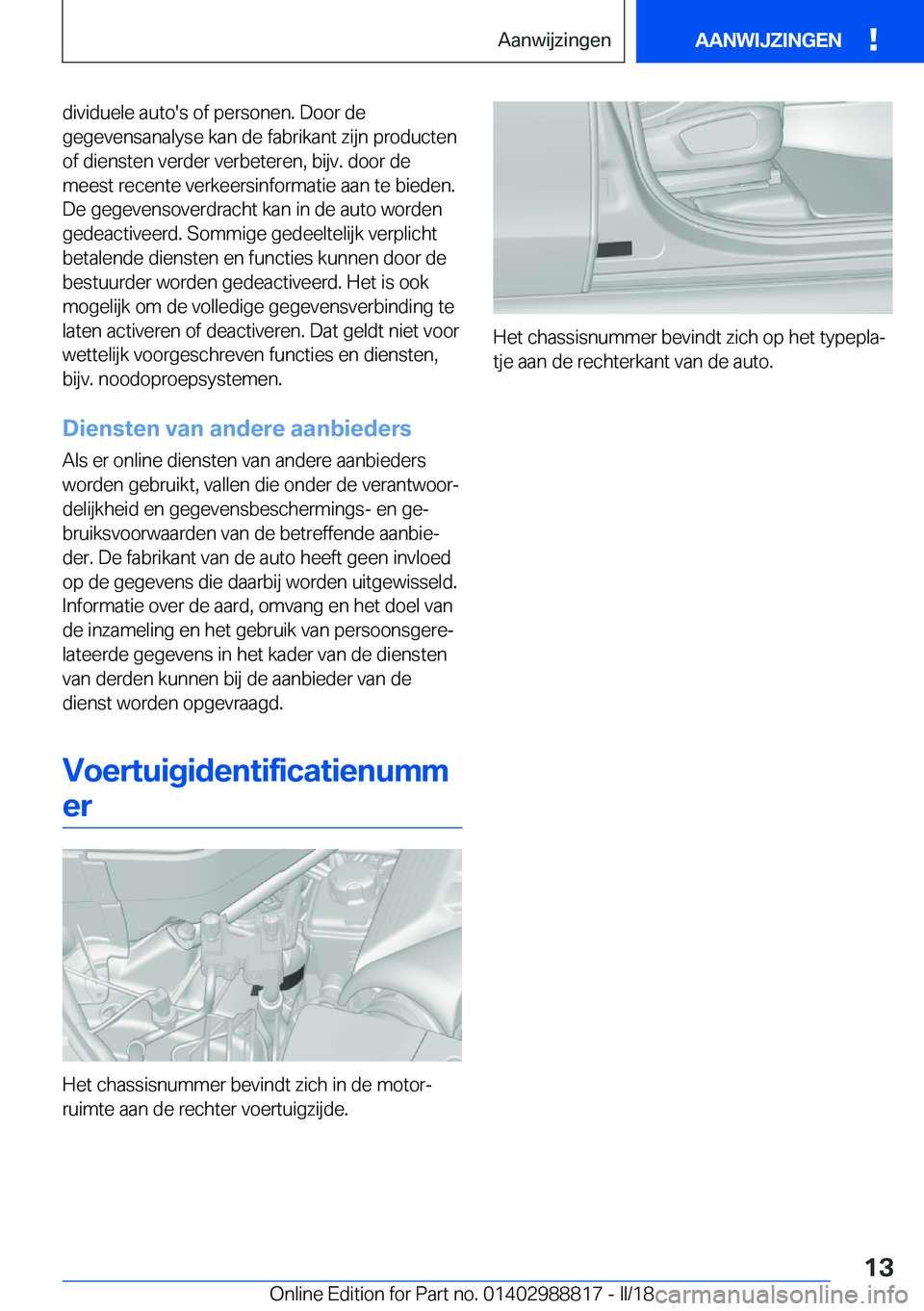 BMW X5 2018  Instructieboekjes (in Dutch) �d�i�v�i�d�u�e�l�e� �a�u�t�o�'�s� �o�f� �p�e�r�s�o�n�e�n�.� �D�o�o�r� �d�e�g�e�g�e�v�e�n�s�a�n�a�l�y�s�e� �k�a�n� �d�e� �f�a�b�r�i�k�a�n�t� �z�i�j�n� �p�r�o�d�u�c�t�e�n�o�f� �d�i�e�n�s�t�e�n� �v�e