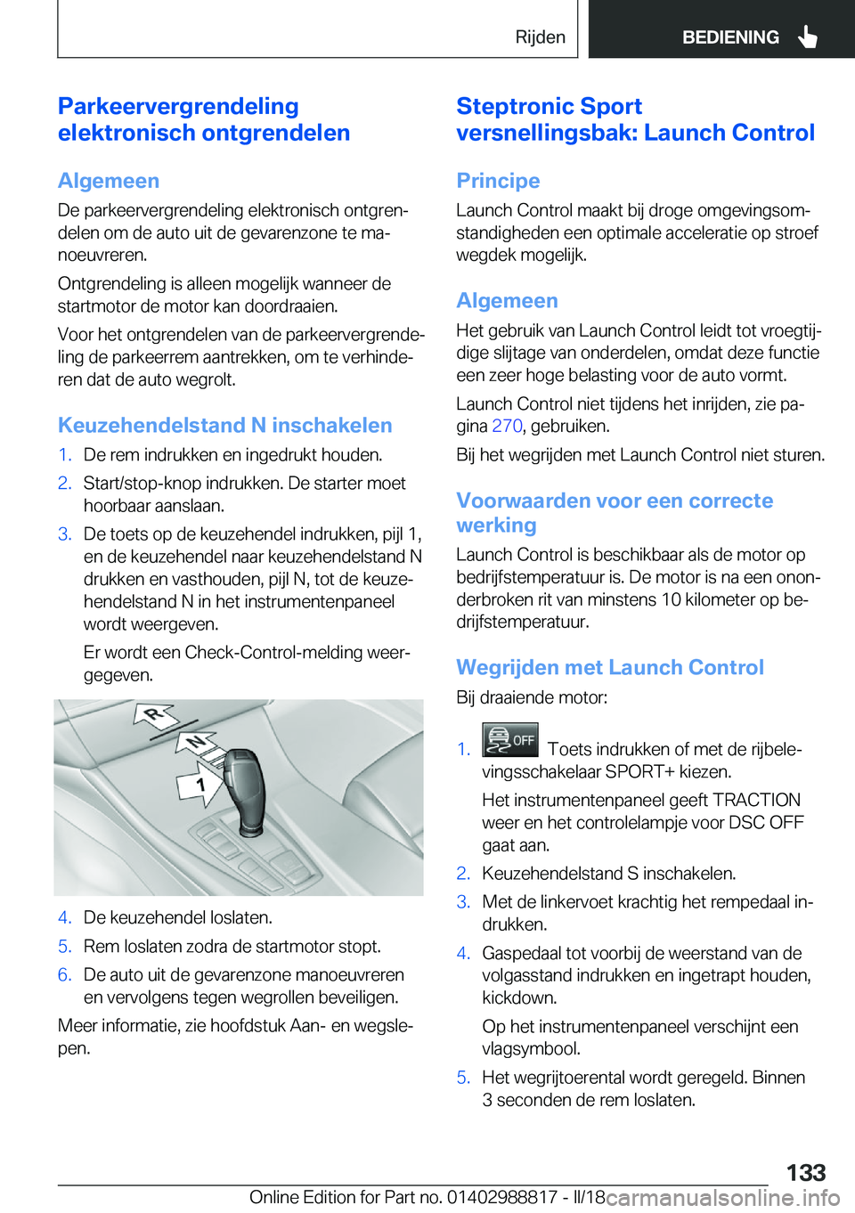 BMW X5 2018  Instructieboekjes (in Dutch) �P�a�r�k�e�e�r�v�e�r�g�r�e�n�d�e�l�i�n�g
�e�l�e�k�t�r�o�n�i�s�c�h��o�n�t�g�r�e�n�d�e�l�e�n
�A�l�g�e�m�e�e�n
�D�e� �p�a�r�k�e�e�r�v�e�r�g�r�e�n�d�e�l�i�n�g� �e�l�e�k�t�r�o�n�i�s�c�h� �o�n�t�g�r�e�nj
