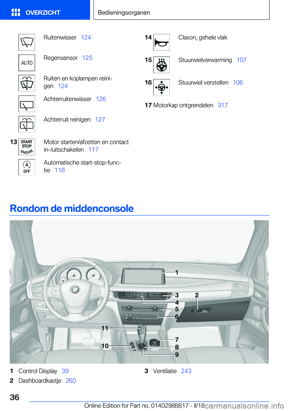 BMW X5 2018  Instructieboekjes (in Dutch) �R�u�i�t�e�n�w�i�s�s�e�r\_�1�2�4�R�e�g�e�n�s�e�n�s�o�r\_ �1�2�5�R�u�i�t�e�n� �e�n� �k�o�p�l�a�m�p�e�n� �r�e�i�n�ij
�g�e�n\_ �1�2�4�A�c�h�t�e�r�r�u�i�t�e�n�w�i�s�s�e�r\_ �1�2�6�A�c�h�t�e�r�r�u