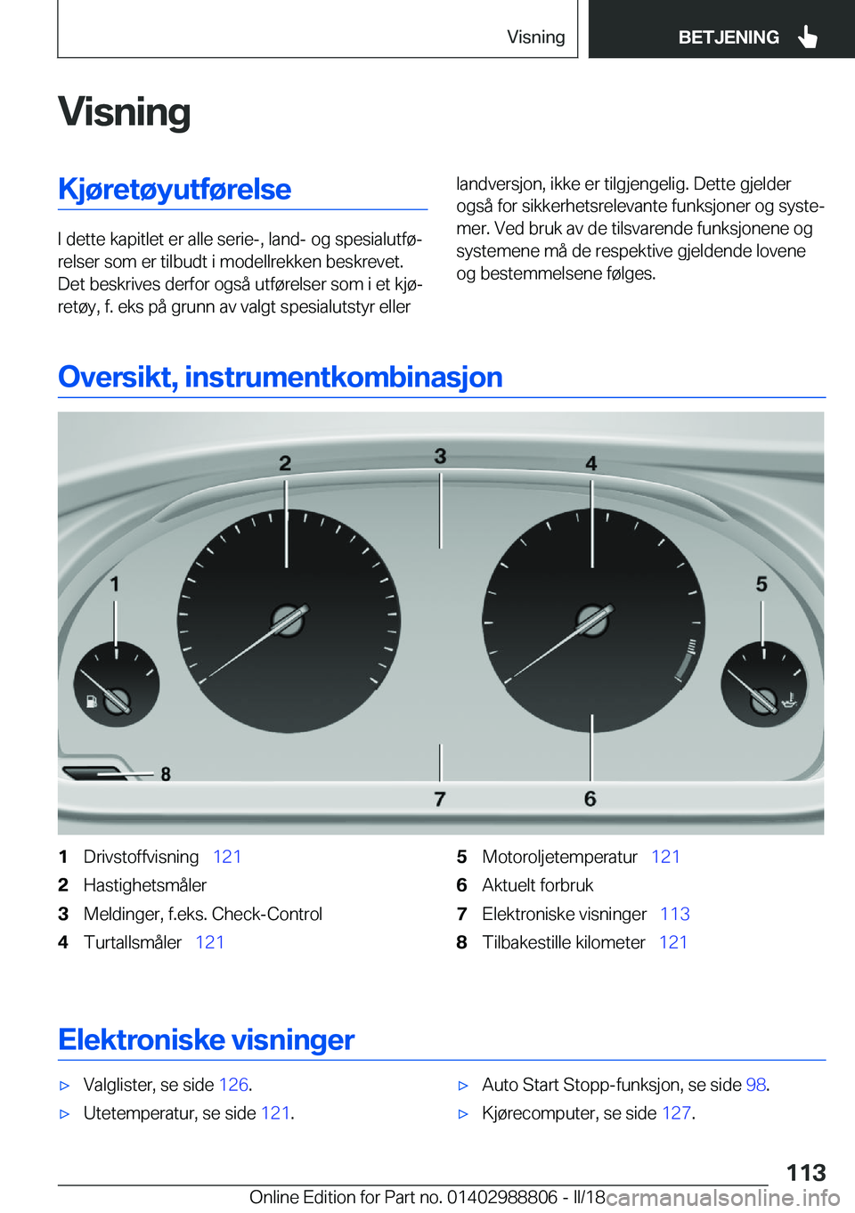 BMW X5 2018  InstruksjonsbØker (in Norwegian) �V�i�s�n�i�n�g�K�j�