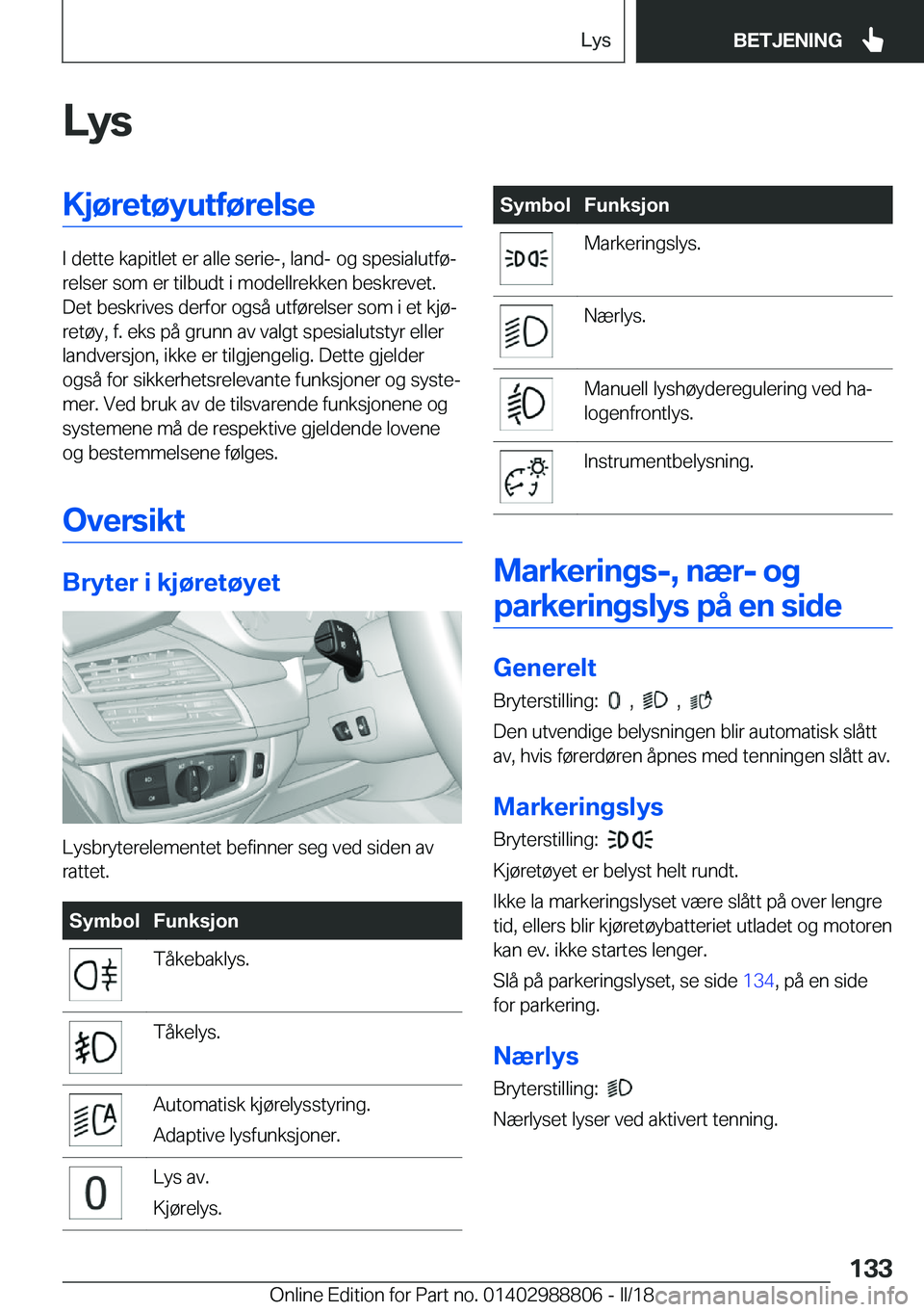 BMW X5 2018  InstruksjonsbØker (in Norwegian) �L�y�s�K�j�