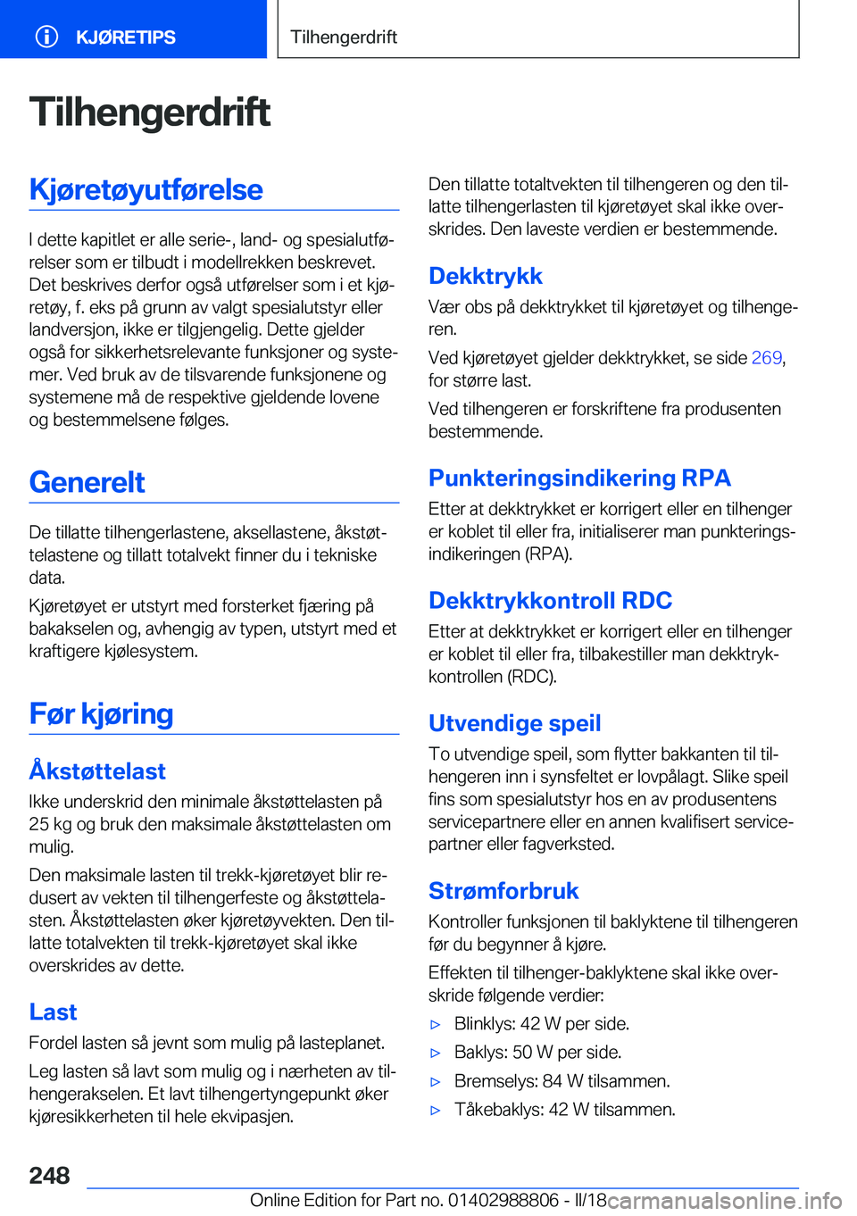 BMW X5 2018  InstruksjonsbØker (in Norwegian) �T�i�l�h�e�n�g�e�r�d�r�i�f�t�K�j�