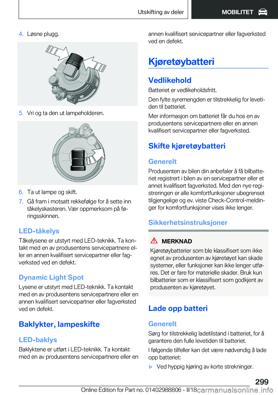 BMW X5 2018  InstruksjonsbØker (in Norwegian) �4�.�L�