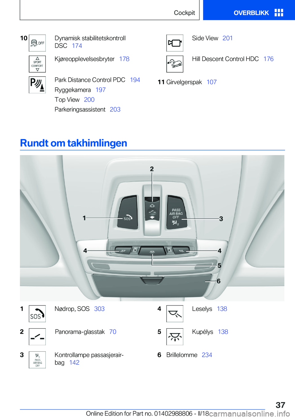 BMW X5 2018  InstruksjonsbØker (in Norwegian) �1�0�D�y�n�a�m�i�s�k� �s�t�a�b�i�l�i�t�e�t�s�k�o�n�t�r�o�l�l
�D�S�C\_ �1�7�4�K�j�