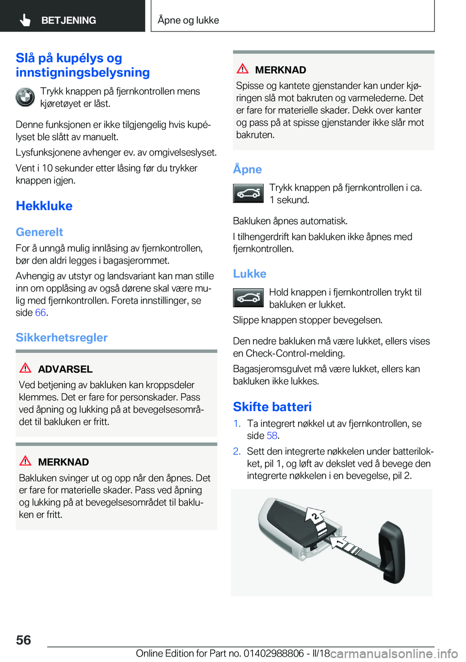 BMW X5 2018  InstruksjonsbØker (in Norwegian) �S�l�å��p�å��k�u�p�