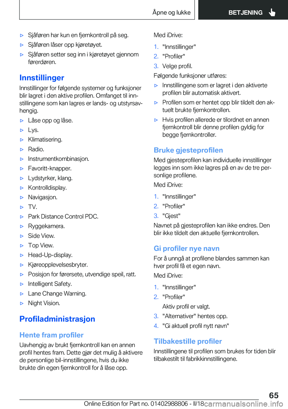 BMW X5 2018  InstruksjonsbØker (in Norwegian) x�S�j�å�f�