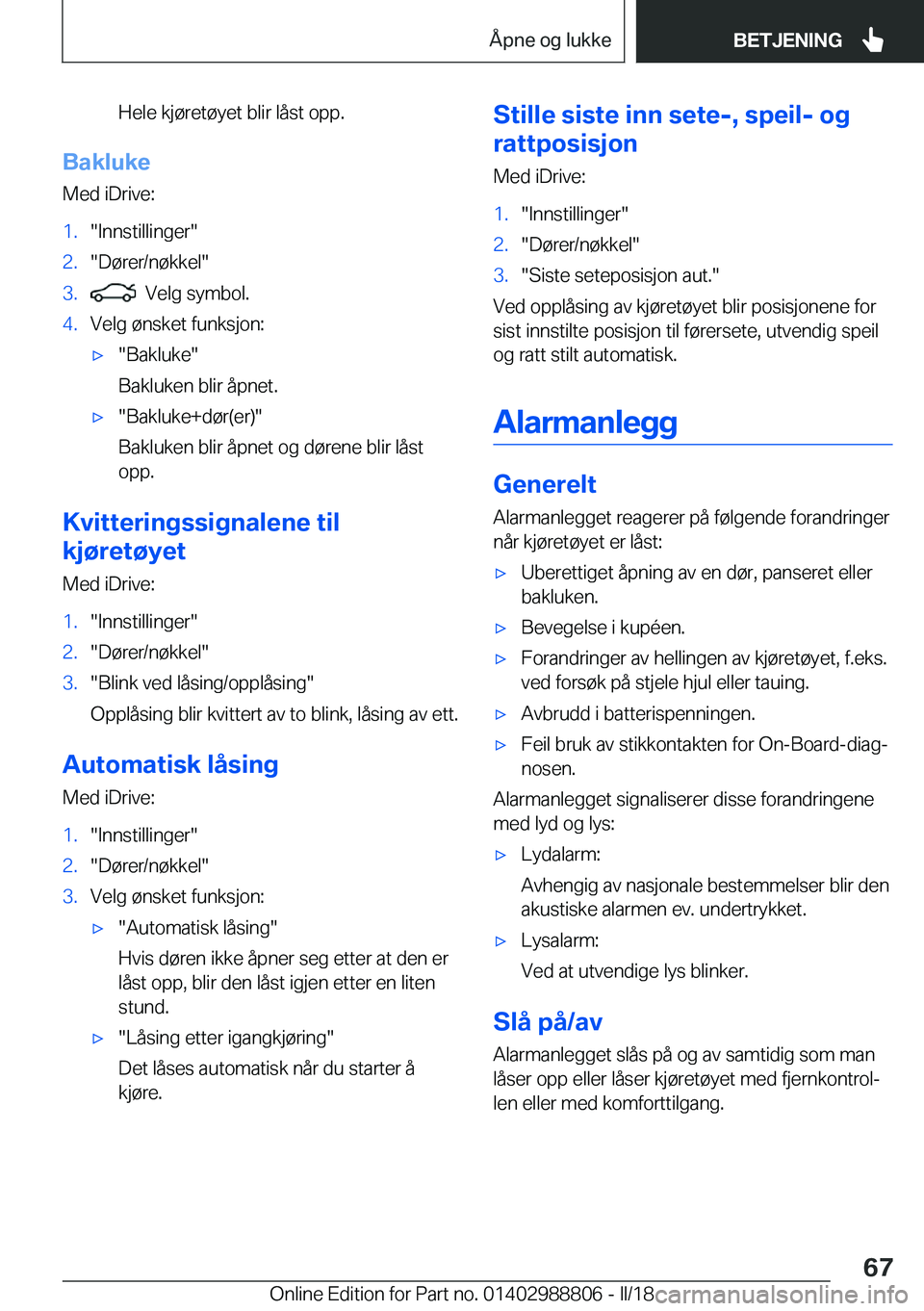 BMW X5 2018  InstruksjonsbØker (in Norwegian) �H�e�l�e� �k�j�