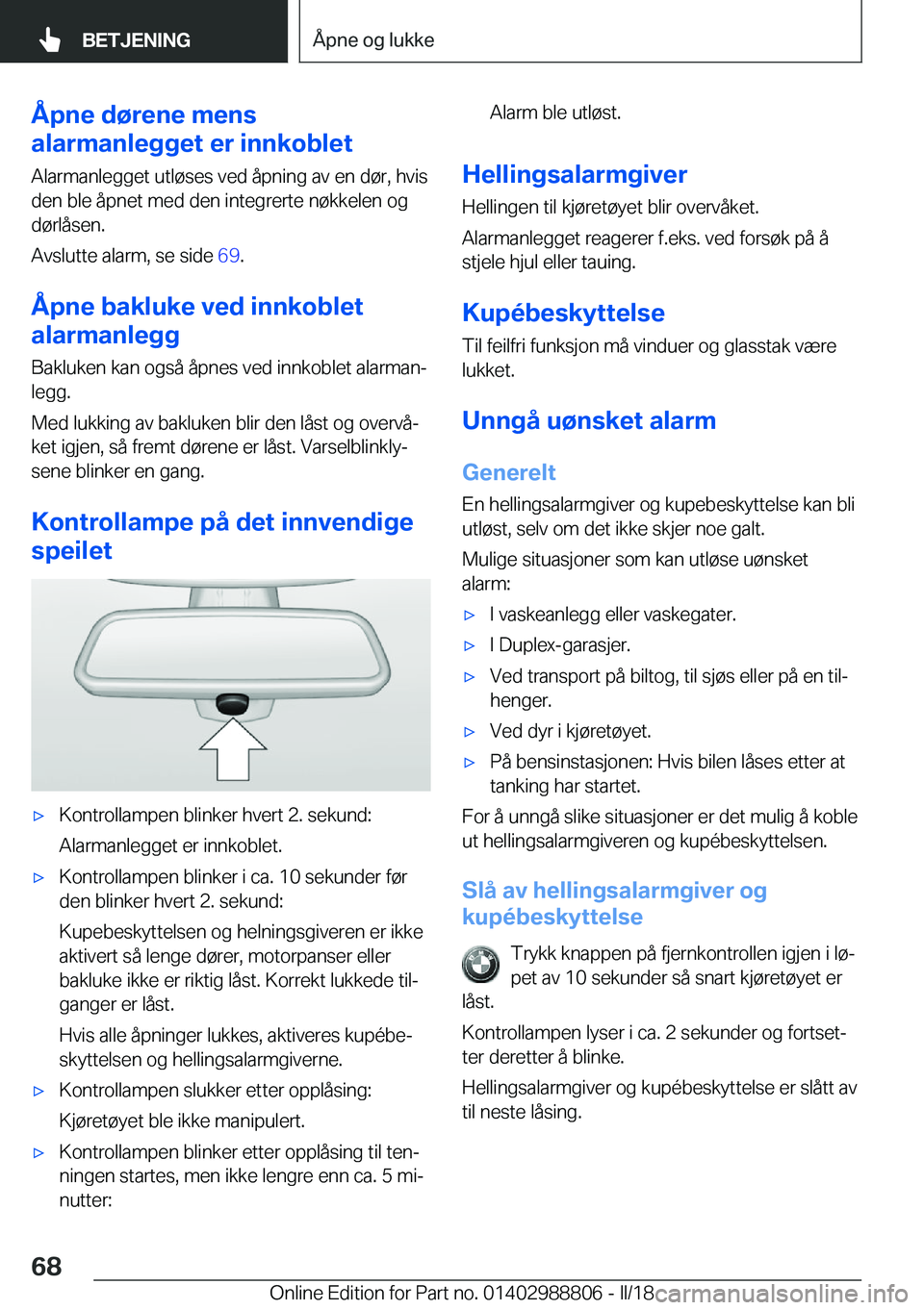 BMW X5 2018  InstruksjonsbØker (in Norwegian) �
