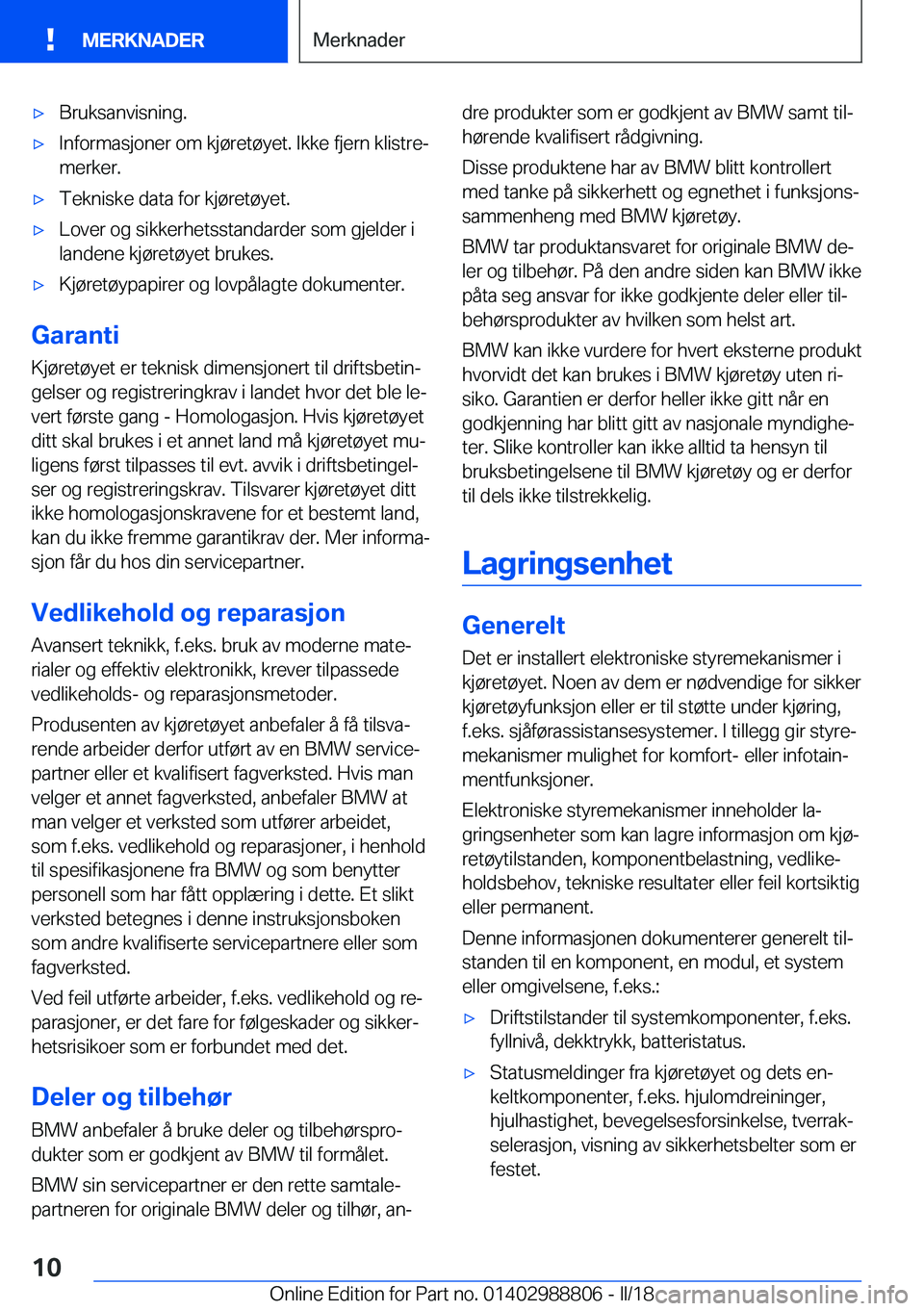 BMW X5 2018  InstruksjonsbØker (in Norwegian) x�B�r�u�k�s�a�n�v�i�s�n�i�n�g�.x�I�n�f�o�r�m�a�s�j�o�n�e�r� �o�m� �k�j�