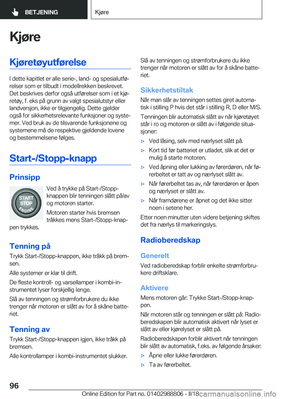 BMW X5 2018  InstruksjonsbØker (in Norwegian) �K�j�