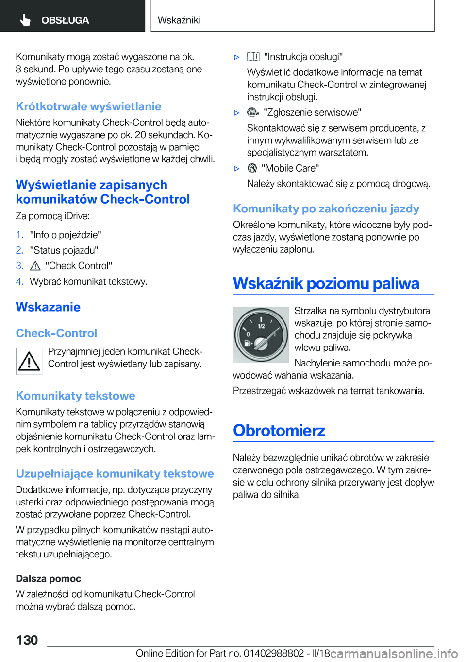 BMW X5 2018  Instrukcja obsługi (in Polish) �K�o�m�u�n�i�k�a�t�y� �m�o�g�