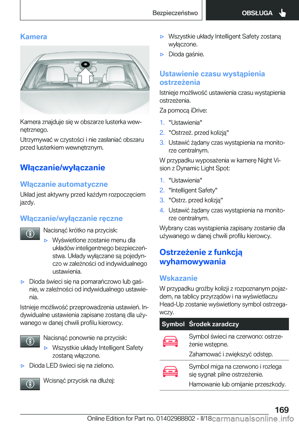 BMW X5 2018  Instrukcja obsługi (in Polish) �K�a�m�e�r�a
�K�a�m�e�r�a� �z�n�a�j�d�u�j�e� �s�i�