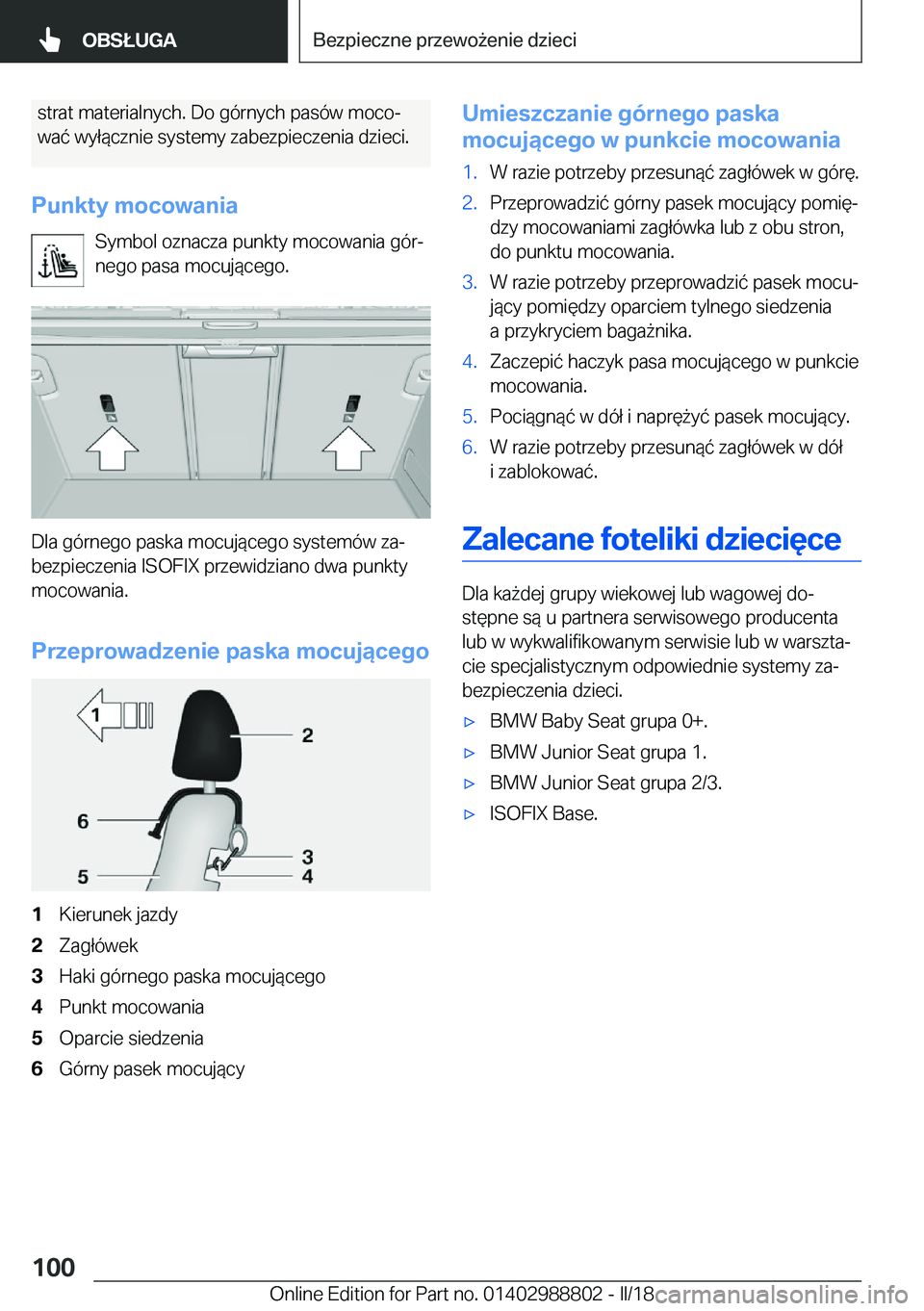 BMW X5 2018  Instrukcja obsługi (in Polish) �s�t�r�a�t� �m�a�t�e�r�i�a�l�n�y�c�h�.� �D�o� �g�
