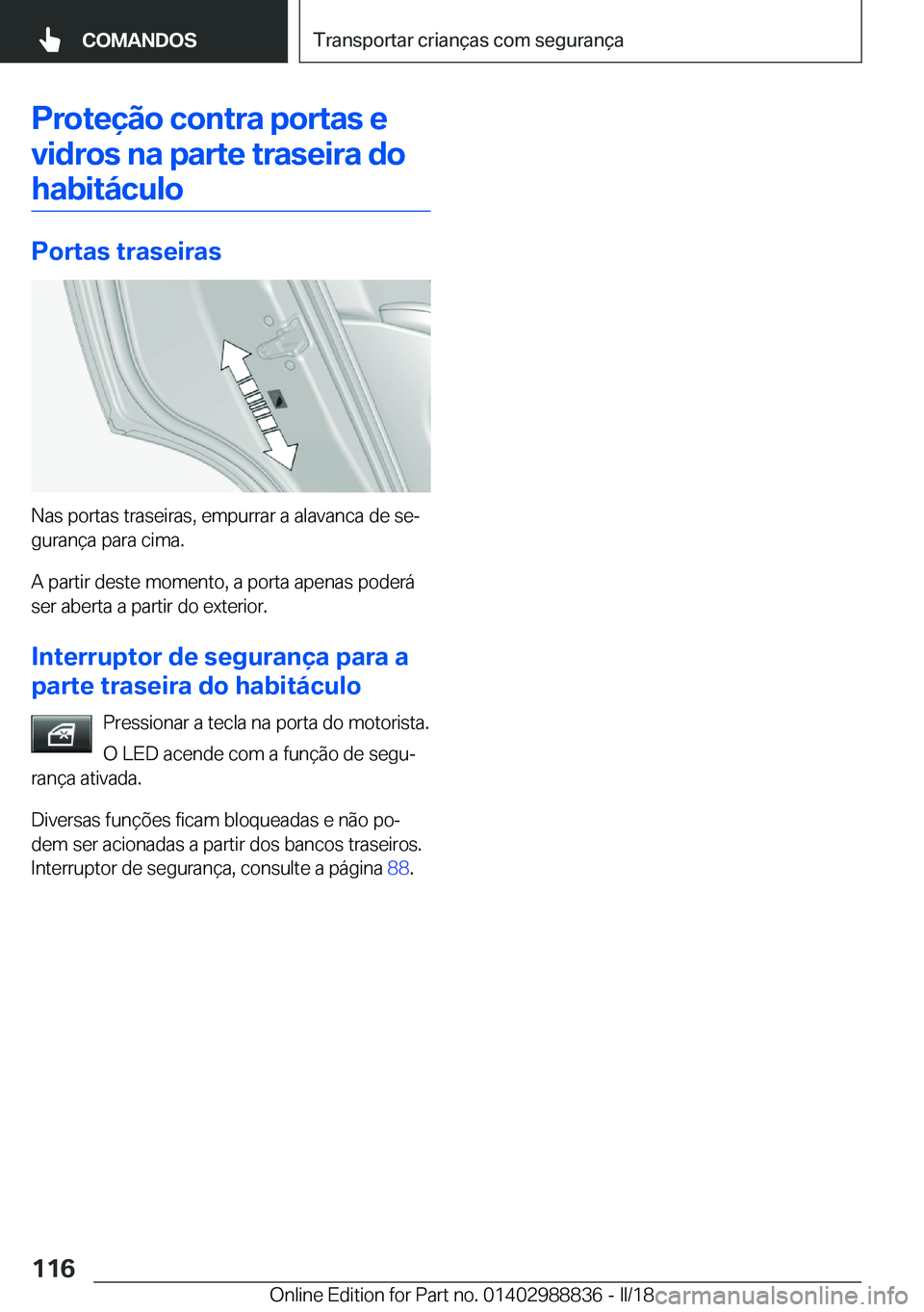 BMW X5 2018  Manual do condutor (in Portuguese) �P�r�o�t�e�