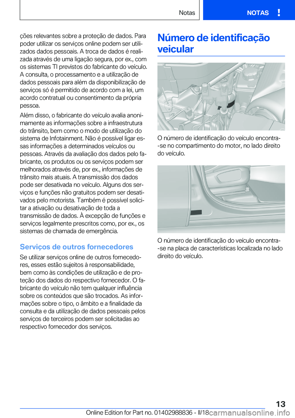 BMW X5 2018  Manual do condutor (in Portuguese) �