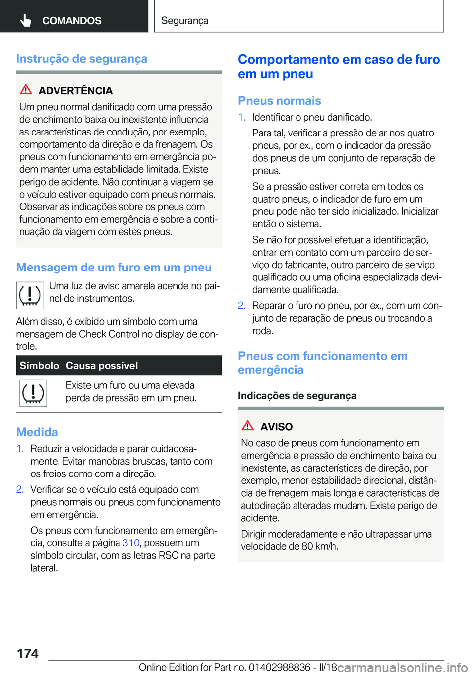 BMW X5 2018  Manual do condutor (in Portuguese) �I�n�s�t�r�u�