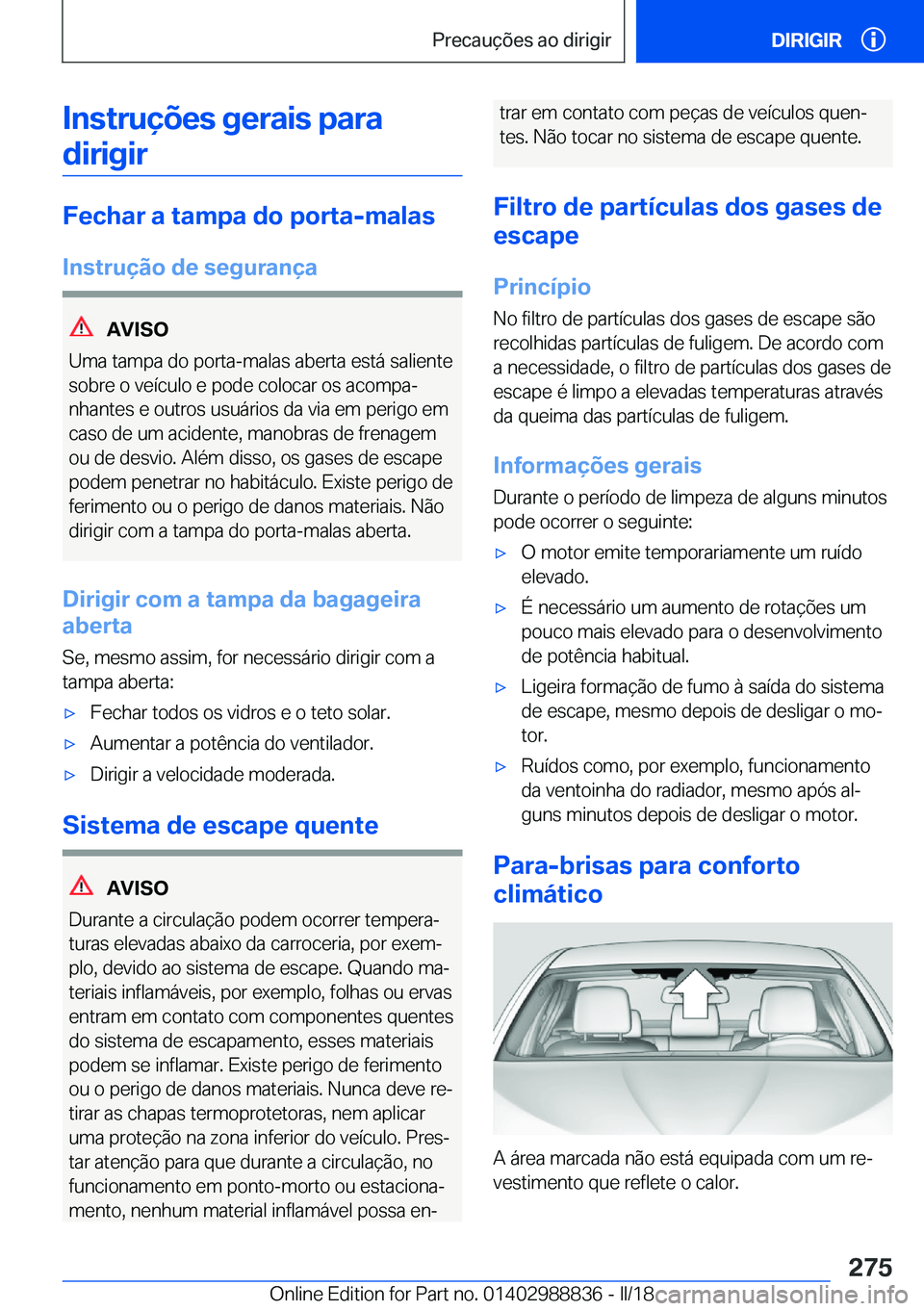 BMW X5 2018  Manual do condutor (in Portuguese) �I�n�s�t�r�u�