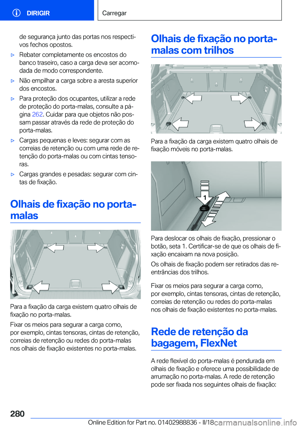 BMW X5 2018  Manual do condutor (in Portuguese) �d�e� �s�e�g�u�r�a�n�