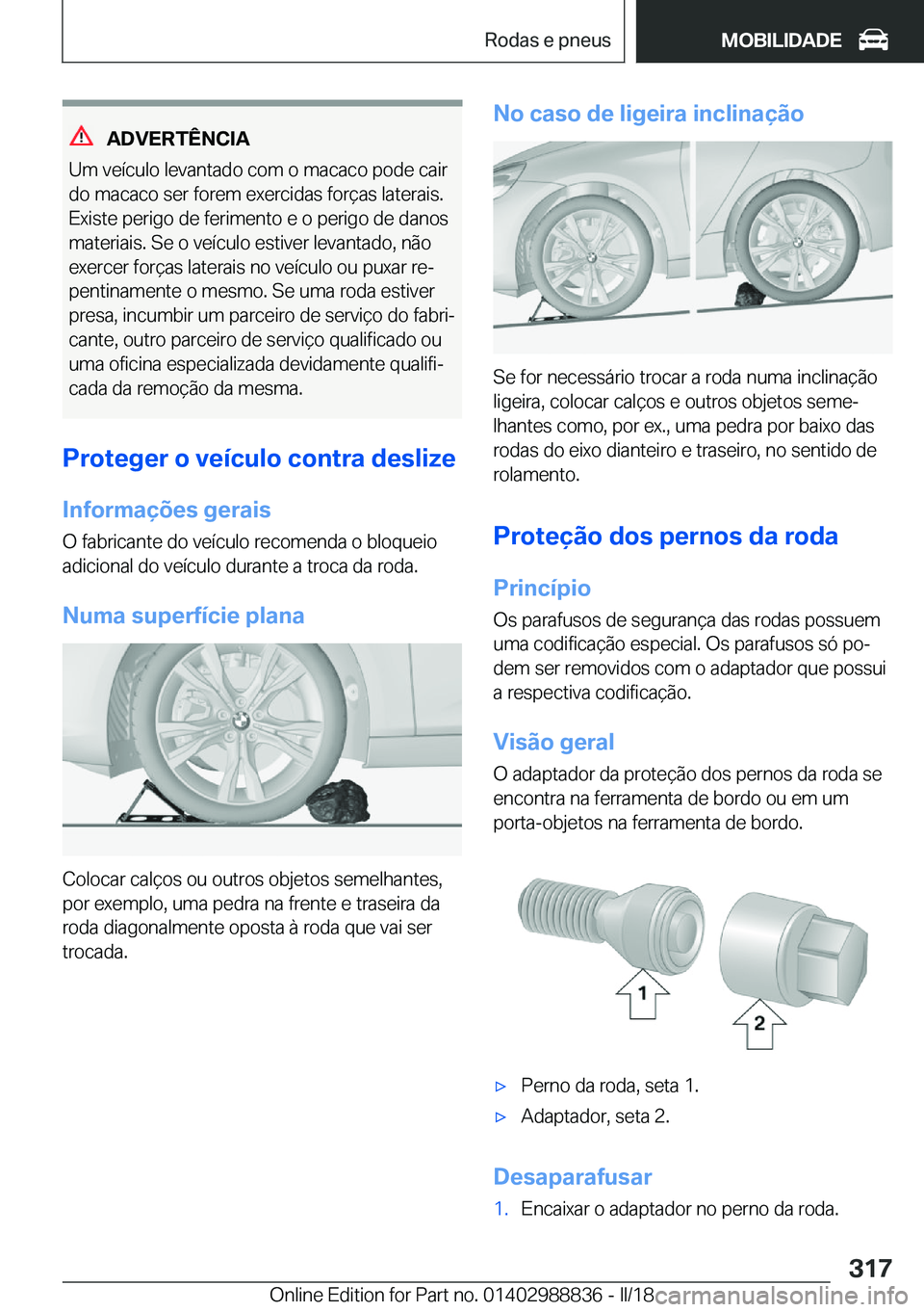BMW X5 2018  Manual do condutor (in Portuguese) �A�D�V�E�R�T�