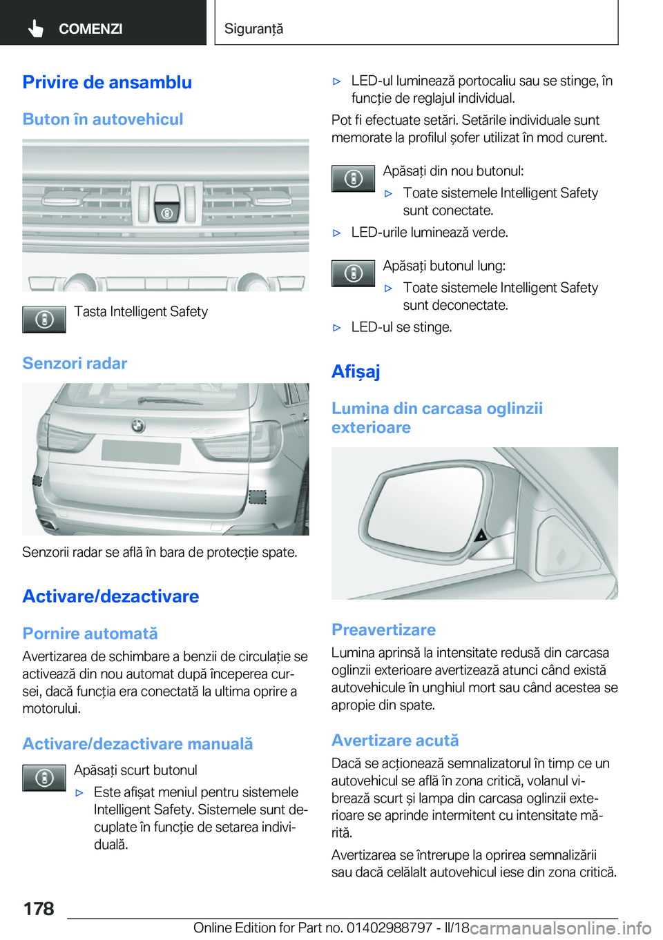 BMW X5 2018  Ghiduri De Utilizare (in Romanian) �P�r�i�v�i�r�e��d�e��a�n�s�a�m�b�l�u
�B�u�t�o�n��