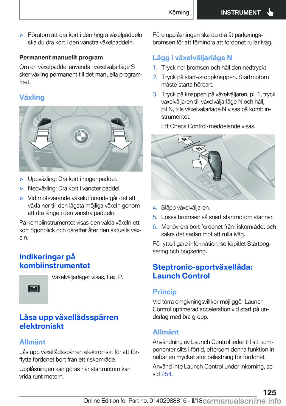 BMW X5 2018  InstruktionsbÖcker (in Swedish) x�F�