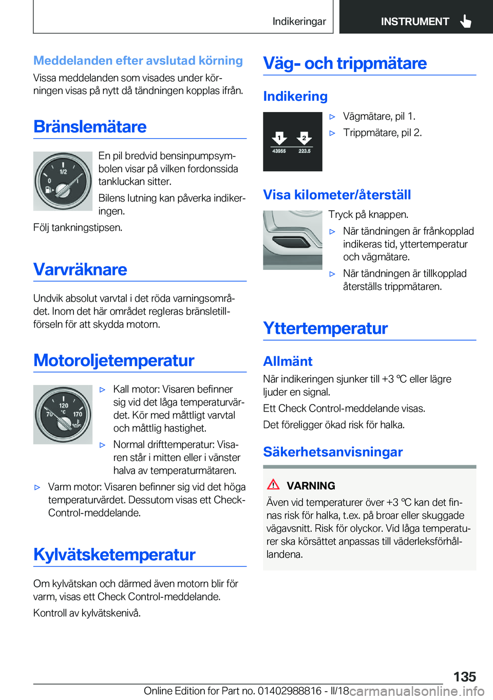 BMW X5 2018  InstruktionsbÖcker (in Swedish) �M�e�d�d�e�l�a�n�d�e�n��e�f�t�e�r��a�v�s�l�u�t�a�d��k�