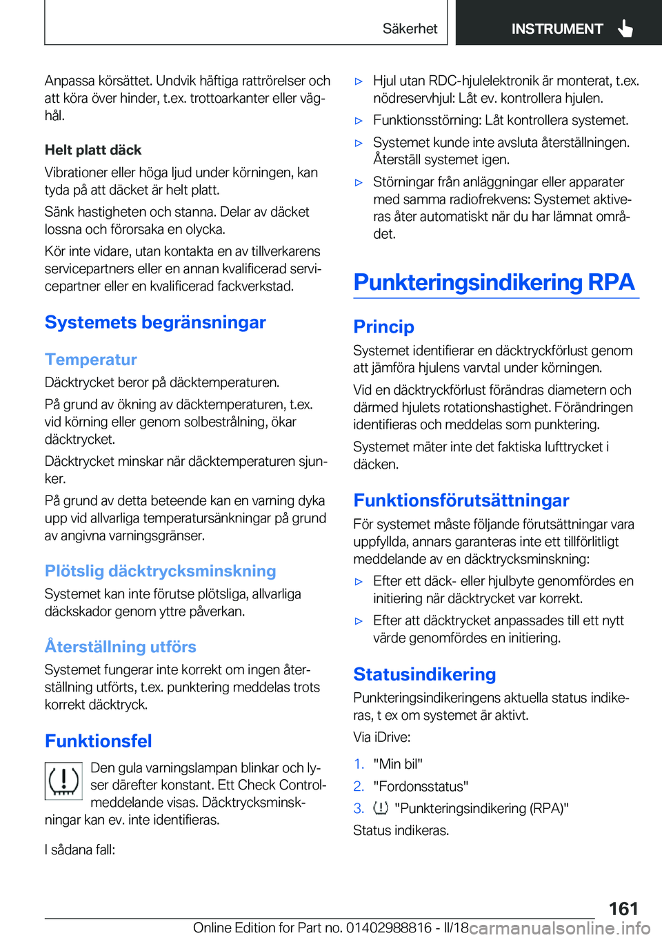 BMW X5 2018  InstruktionsbÖcker (in Swedish) �A�n�p�a�s�s�a� �k�