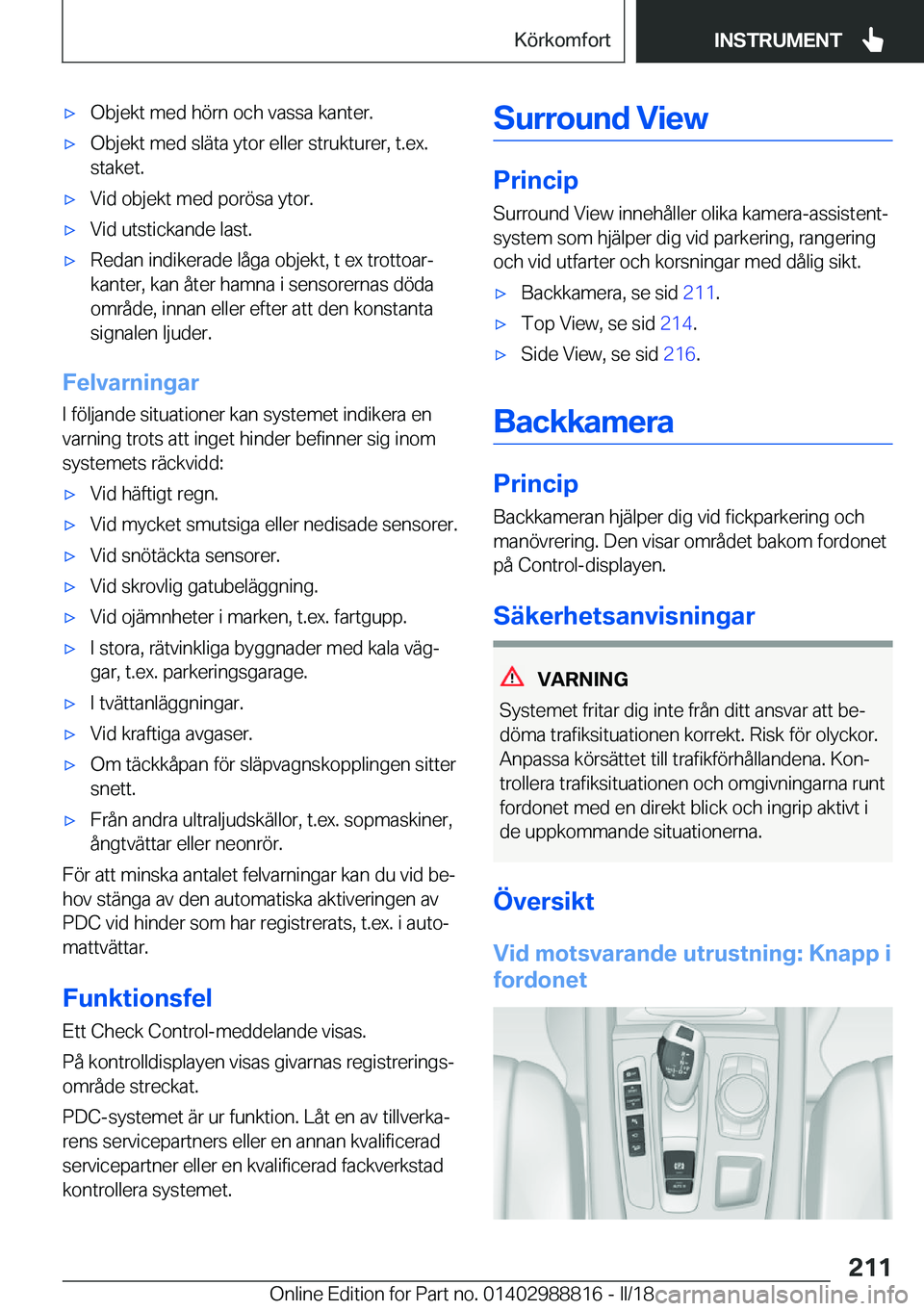BMW X5 2018  InstruktionsbÖcker (in Swedish) x�O�b�j�e�k�t� �m�e�d� �h�