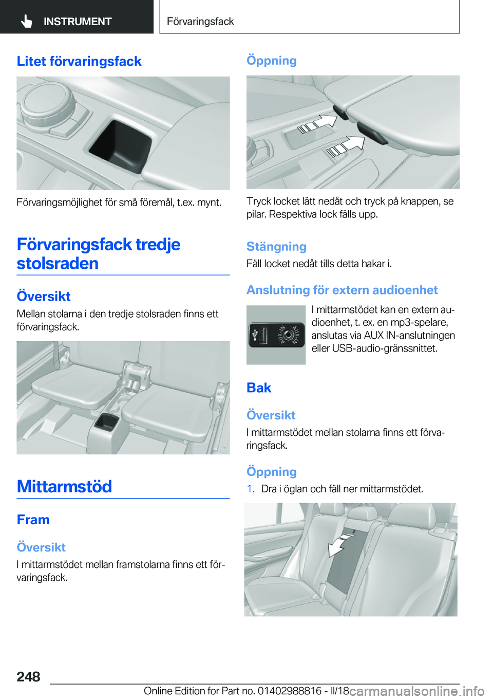 BMW X5 2018  InstruktionsbÖcker (in Swedish) �L�i�t�e�t��f�