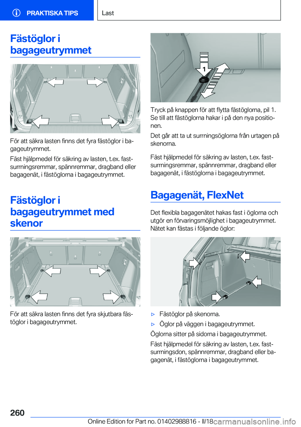 BMW X5 2018  InstruktionsbÖcker (in Swedish) �F�ä�s�t�
