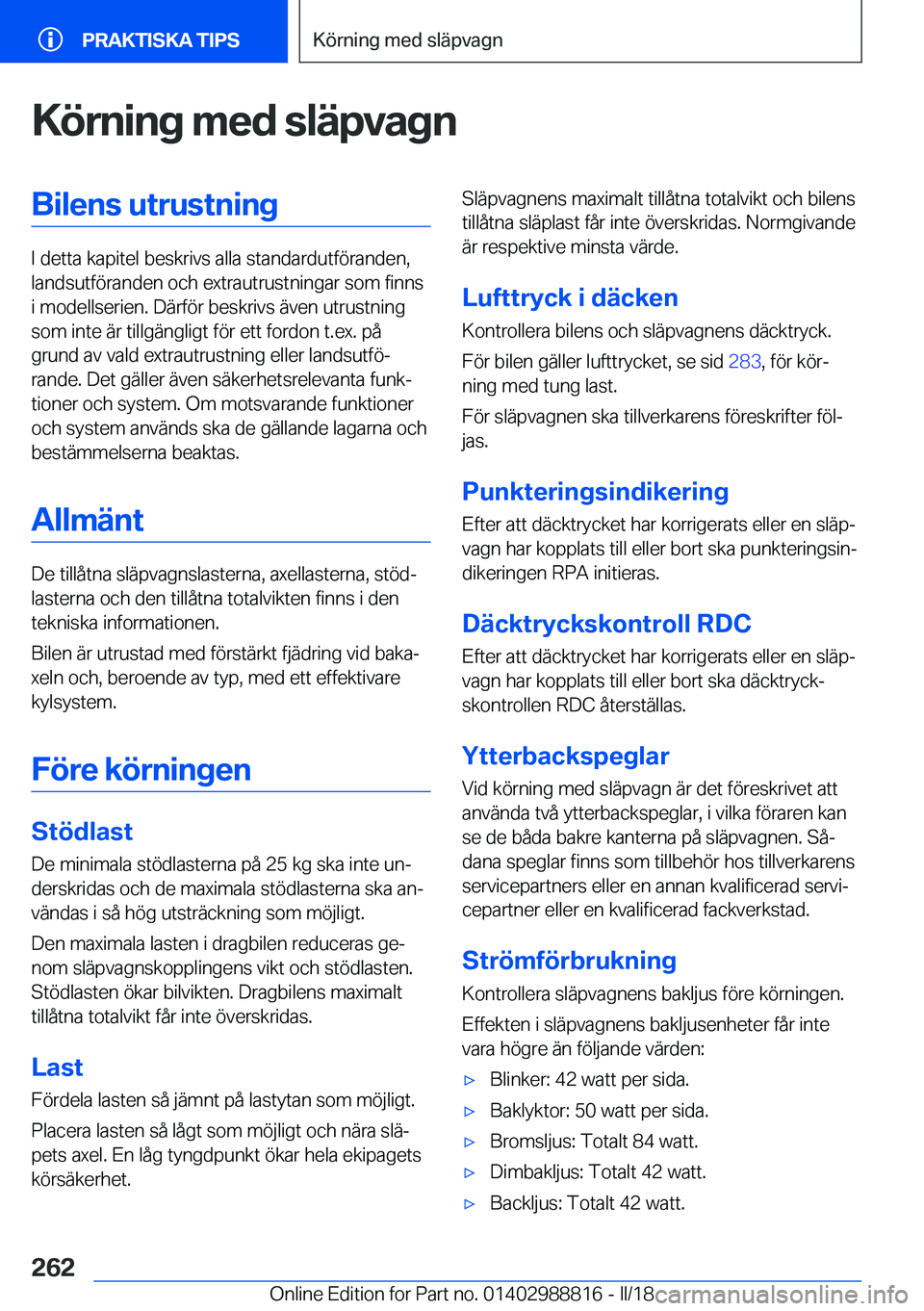 BMW X5 2018  InstruktionsbÖcker (in Swedish) �K�