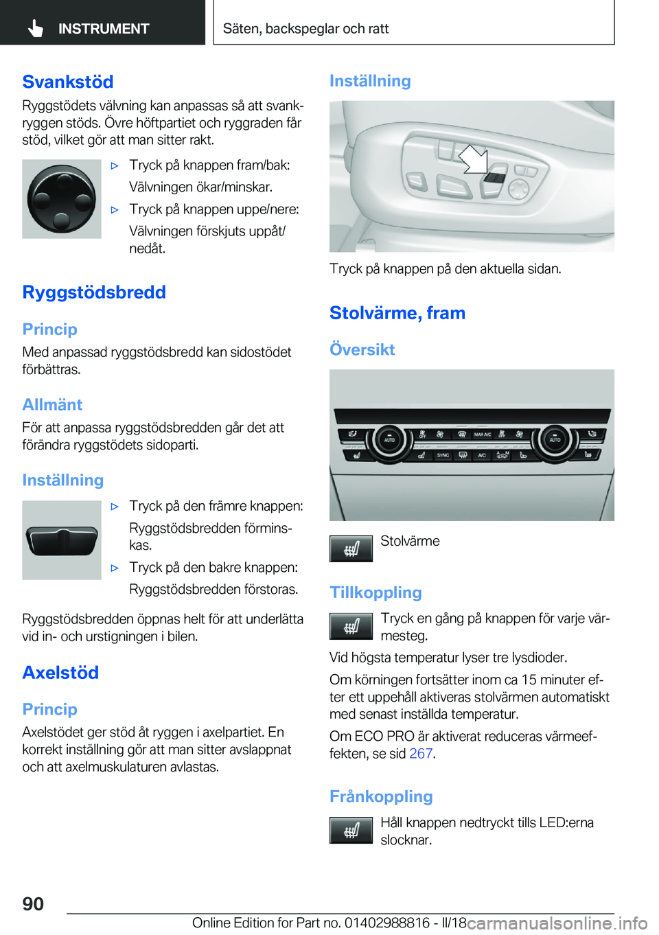 BMW X5 2018  InstruktionsbÖcker (in Swedish) �S�v�a�n�k�s�t�