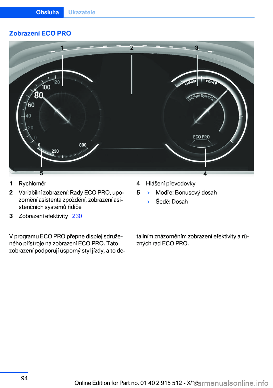 BMW X5 2017  Návod na použití (in Czech) �Z�o�b�r�a�z�e�n�