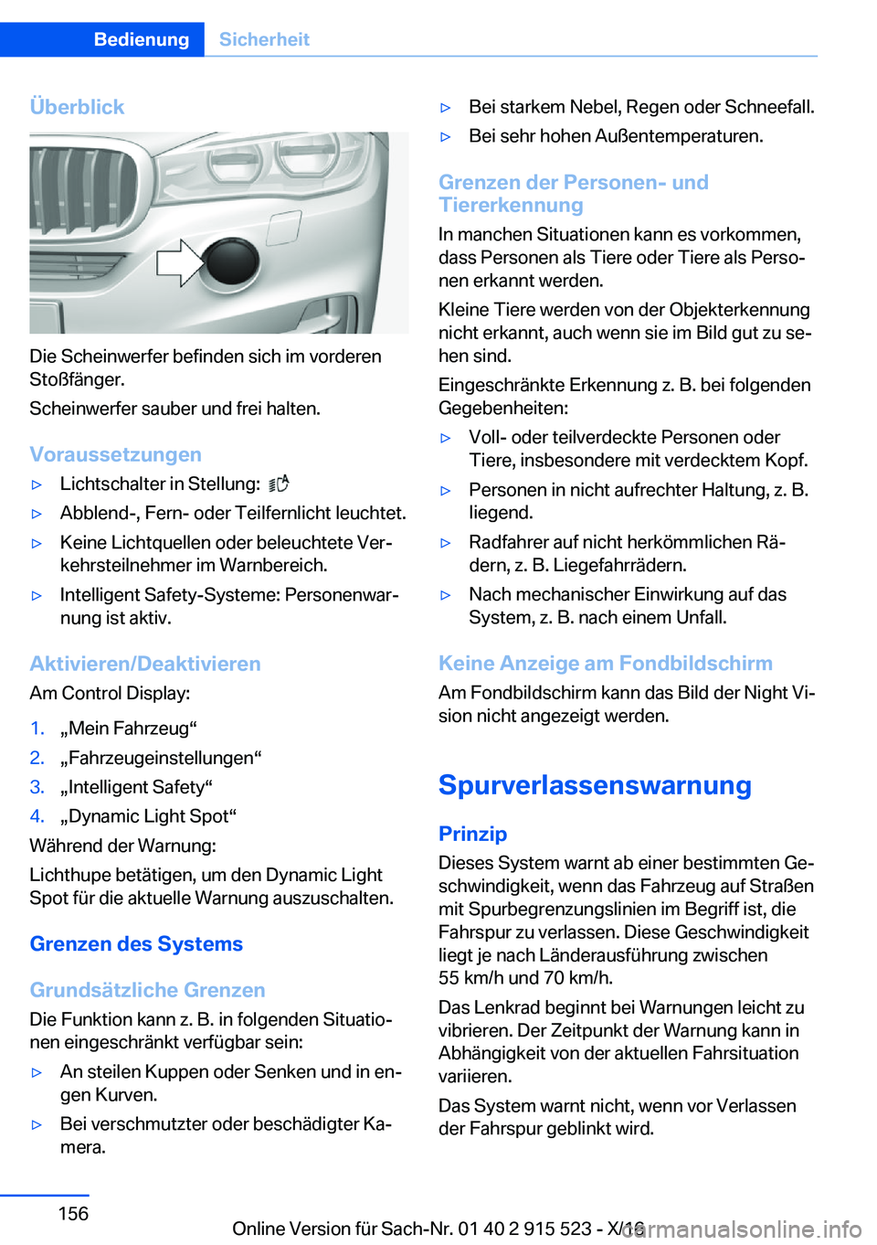 BMW X5 2017  Betriebsanleitungen (in German) �