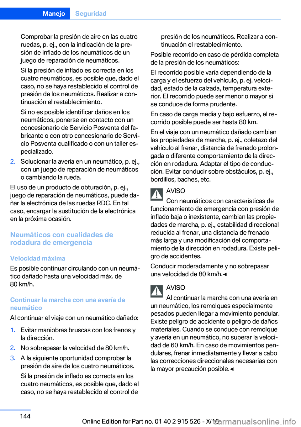 BMW X5 2017  Manuales de Empleo (in Spanish) �C�o�m�p�r�o�b�a�r� �l�a� �p�r�e�s�i�