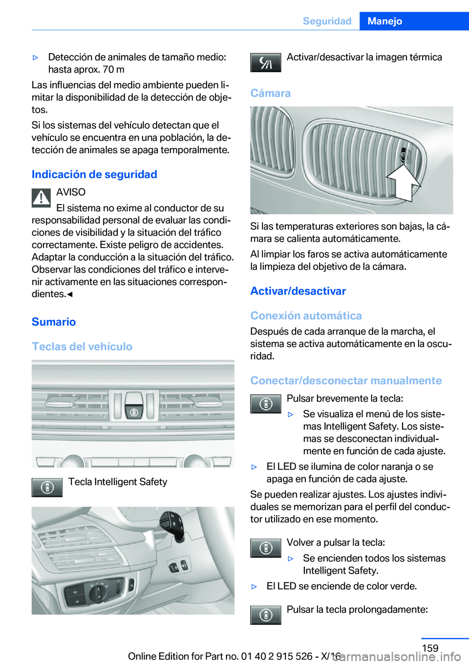 BMW X5 2017  Manuales de Empleo (in Spanish) 'y�D�e�t�e�c�c�i�