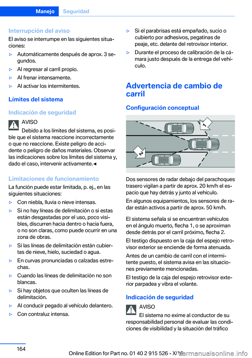 BMW X5 2017  Manuales de Empleo (in Spanish) �I�n�t�e�r�r�u�p�c�i�