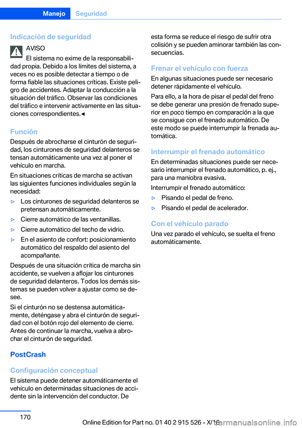 BMW X5 2017  Manuales de Empleo (in Spanish) �I�n�d�i�c�a�c�i�