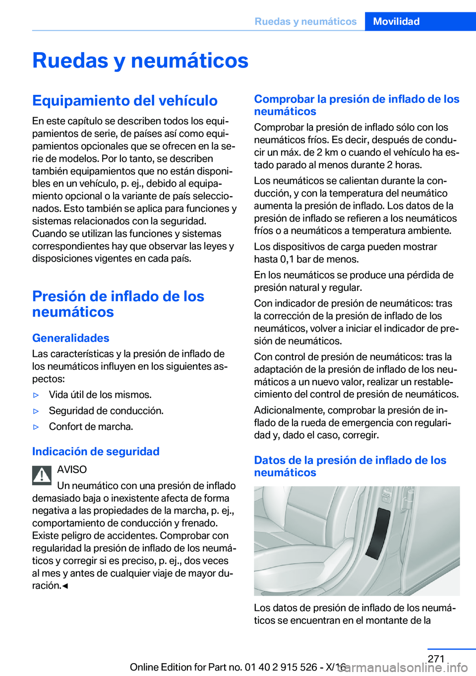 BMW X5 2017  Manuales de Empleo (in Spanish) �R�u�e�d�a�s��y��n�e�u�m�