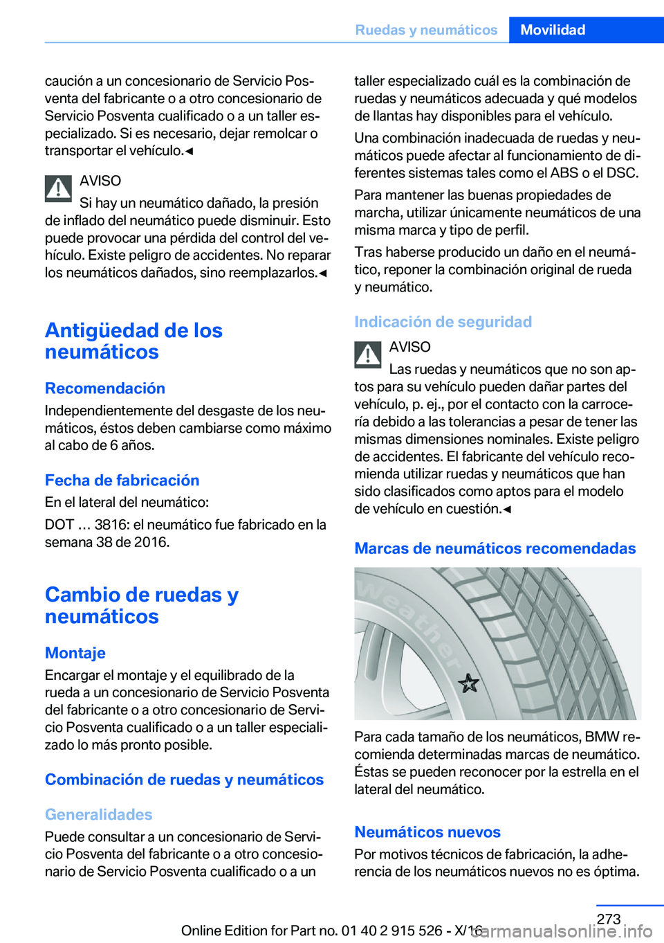 BMW X5 2017  Manuales de Empleo (in Spanish) �c�a�u�c�i�