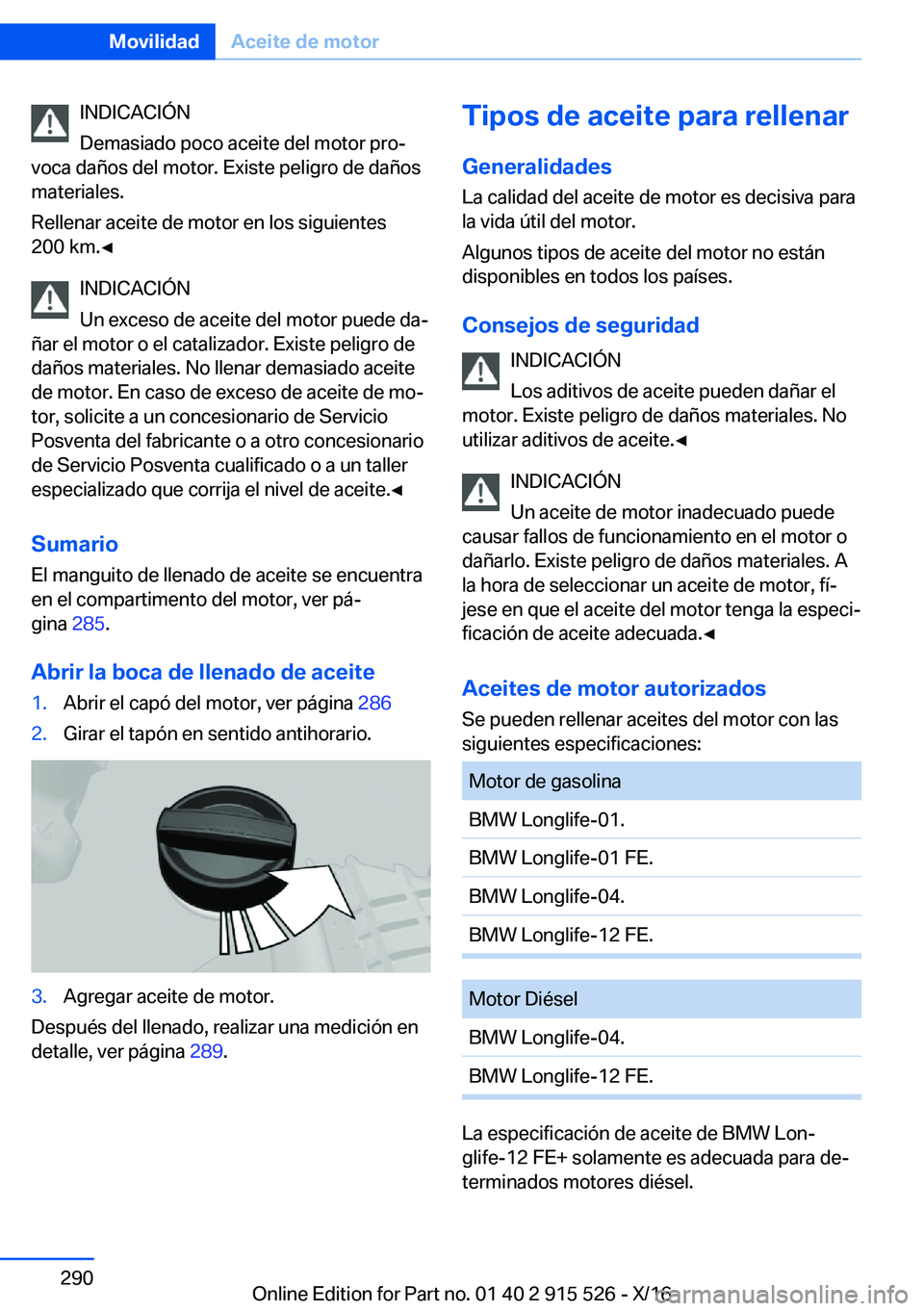 BMW X5 2017  Manuales de Empleo (in Spanish) �I�N�D�I�C�A�C�I�