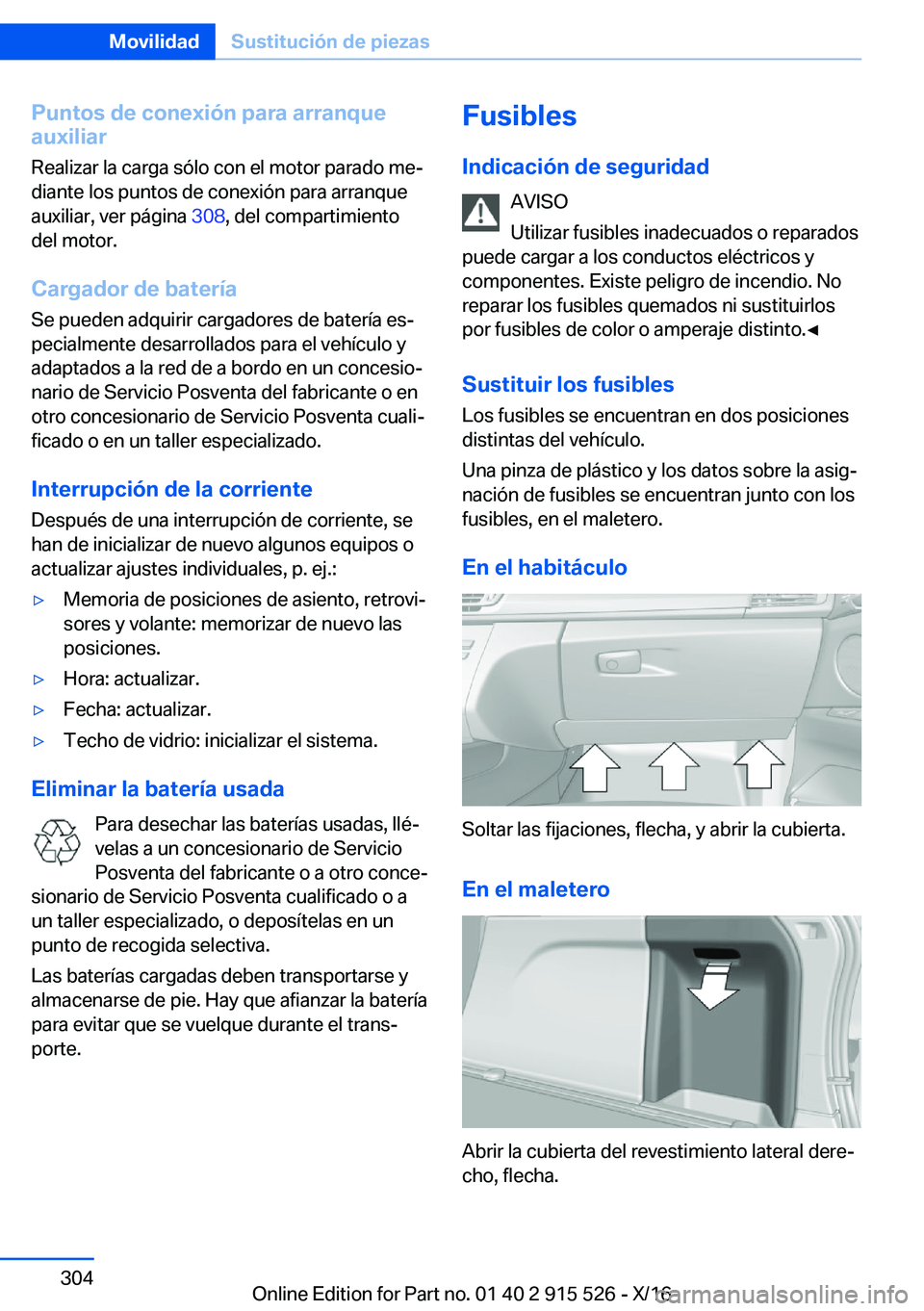 BMW X5 2017  Manuales de Empleo (in Spanish) �P�u�n�t�o�s��d�e��c�o�n�e�x�i�
