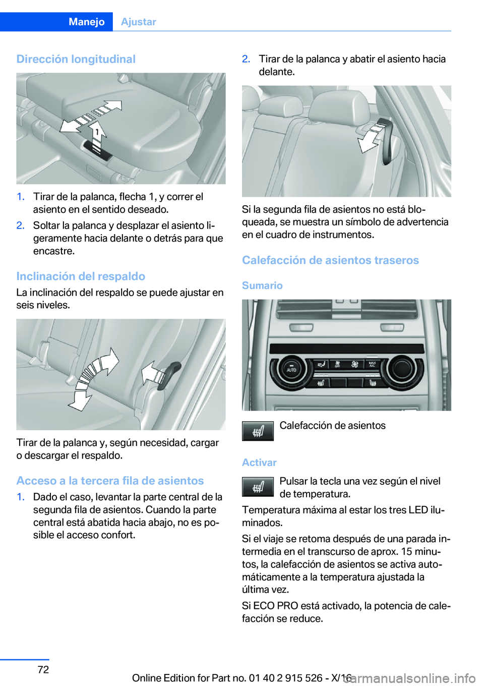 BMW X5 2017  Manuales de Empleo (in Spanish) �D�i�r�e�c�c�i�