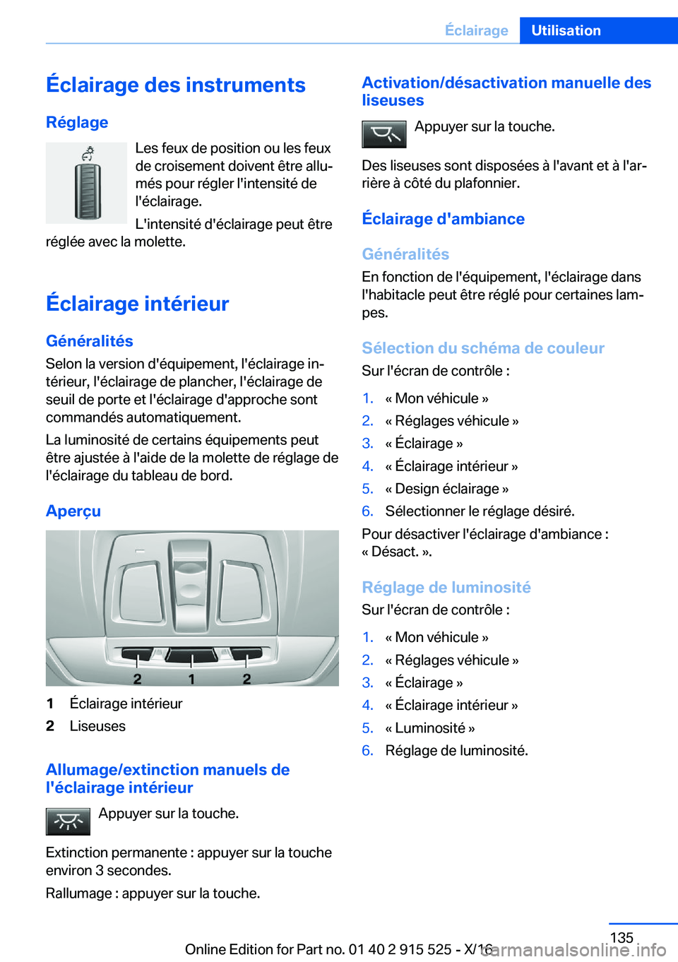 BMW X5 2017  Notices Demploi (in French) �