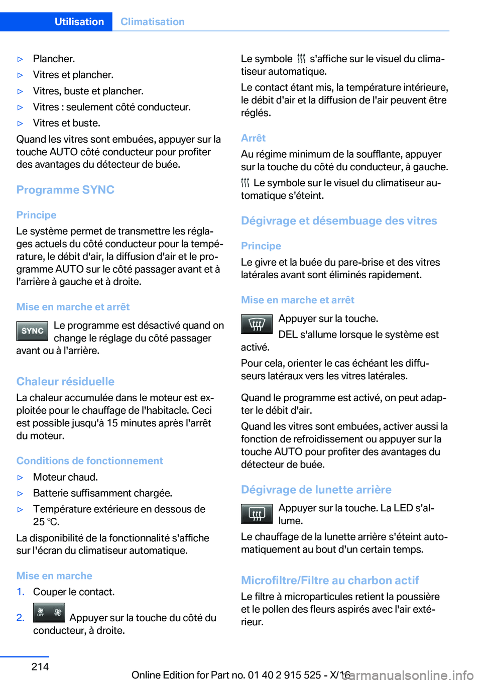 BMW X5 2017  Notices Demploi (in French) 'y�P�l�a�n�c�h�e�r�.'y�V�i�t�r�e�s� �e�t� �p�l�a�n�c�h�e�r�.'y�V�i�t�r�e�s�,� �b�u�s�t�e� �e�t� �p�l�a�n�c�h�e�r�.'y�V�i�t�r�e�s� �:� �s�e�u�l�e�m�e�n�t� �c�ô�t�é� �c�o�n�d�u�c�t�e�u