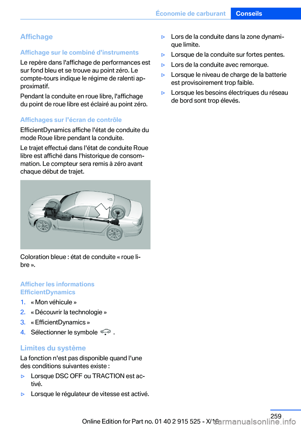 BMW X5 2017  Notices Demploi (in French) �A�f�f�i�c�h�a�g�e
�A�f�f�i�c�h�a�g�e��s�u�r��l�e��c�o�m�b�i�n�é��d�'�i�n�s�t�r�u�m�e�n�t�s
�L�e� �r�e�p�è�r�e� �d�a�n�s� �l�'�a�f�f�i�c�h�a�g�e� �d�e� �p�e�r�f�o�r�m�a�n�c�e�s� �e�s�t
�