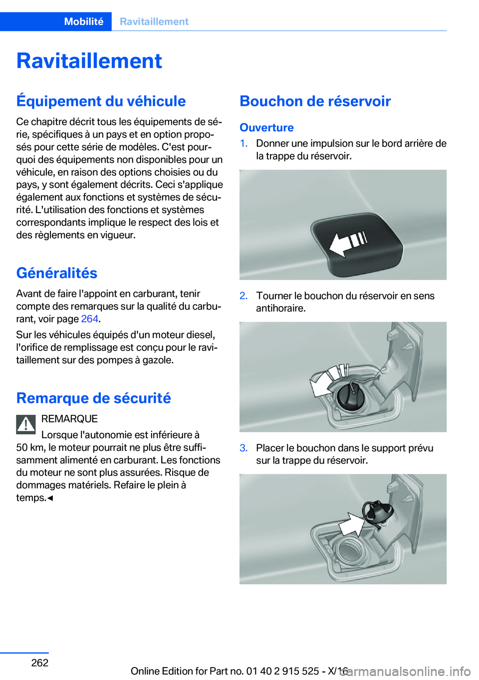 BMW X5 2017  Notices Demploi (in French) �R�a�v�i�t�a�i�l�l�e�m�e�n�t�