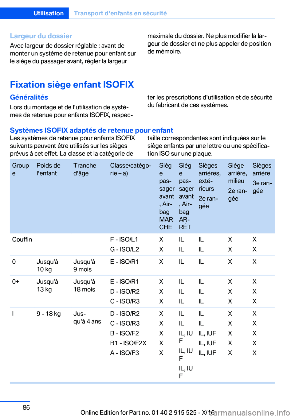 BMW X5 2017  Notices Demploi (in French) �L�a�r�g�e�u�r��d�u��d�o�s�s�i�e�r�A�v�e�c� �l�a�r�g�e�u�r� �d�e� �d�o�s�s�i�e�r� �r�é�g�l�a�b�l�e� �:� �a�v�a�n�t� �d�e
�m�o�n�t�e�r� �u�n� �s�y�s�t�è�m�e� �d�e� �r�e�t�e�n�u�e� �p�o�u�r� �e�n�f�