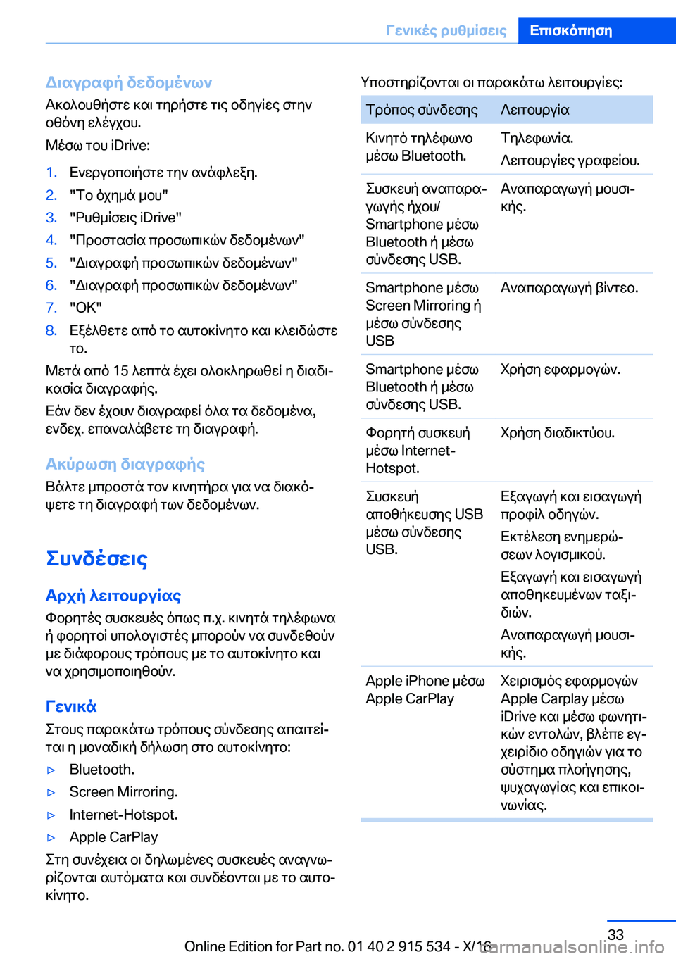 BMW X5 2017  ΟΔΗΓΌΣ ΧΡΉΣΗΣ (in Greek) W\sudsip�vwvb_o`l`
 T ] b ^ b h z p f g w�  ] s \�  g y d p f g w�  g \ e�  b v y u q w e�  f g y `
 b z o ` y�  w ^ o u j b h�.
 @ o f l�  g b h� �i�D�r�i�v�e�:�1�. X ` w d u b c b 