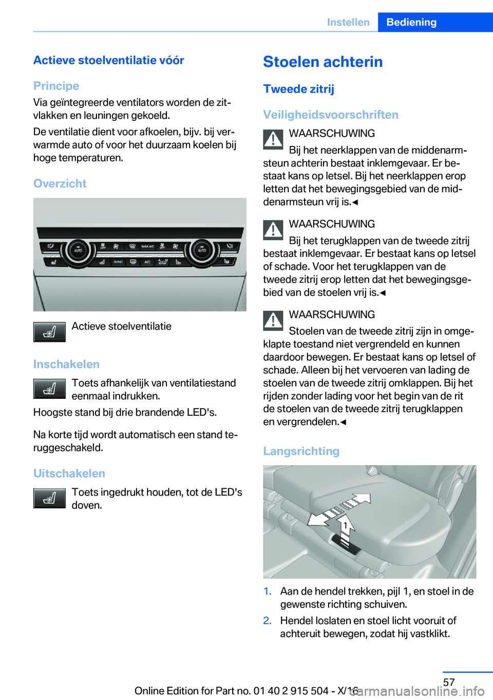 BMW X5 2017  Instructieboekjes (in Dutch) �A�c�t�i�e�v�e��s�t�o�e�l�v�e�n�t�i�l�a�t�i�e��v�